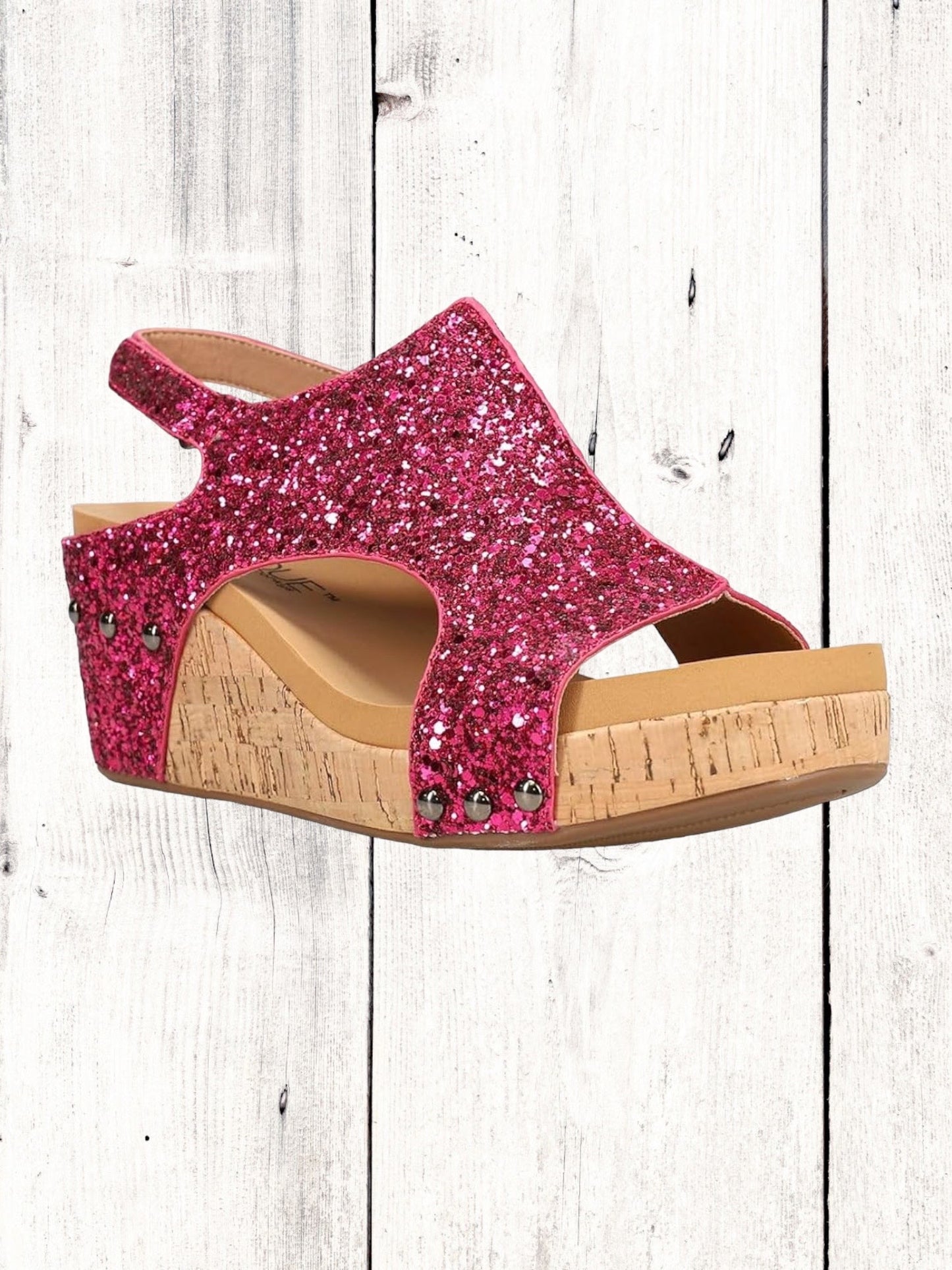 Corkys Carley Glitter Wedge