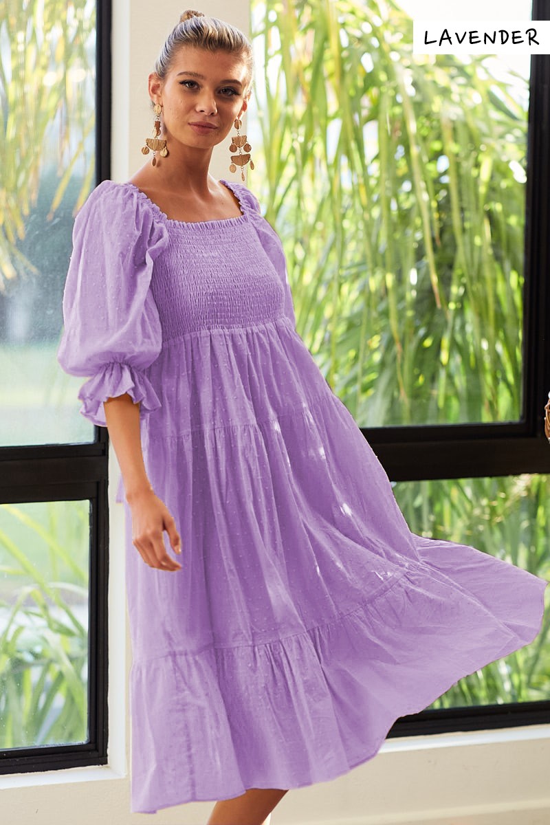 Swiss Dot Fabric Dress