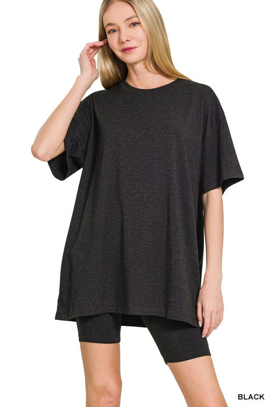 Round Neck Short Set