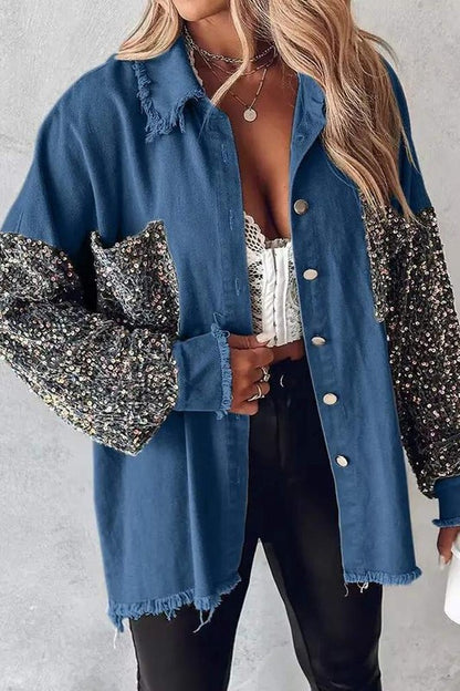 Sequin Shacket