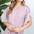Ruffle Short Sleeve Top