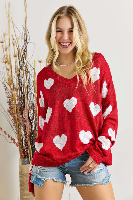 The Lovely Heart Sweater