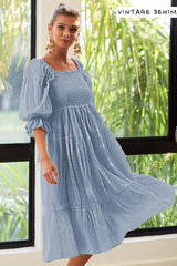 Swiss Dot Fabric Dress