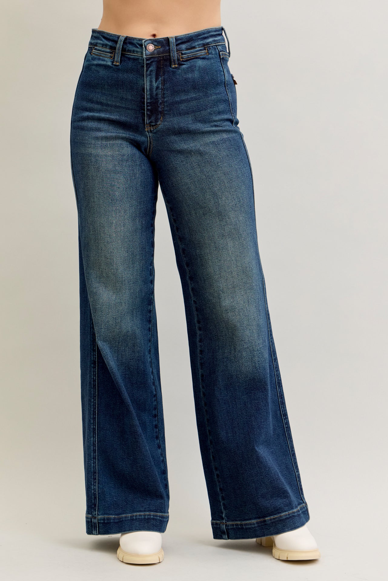 Judy Blue Retro Wide Leg Tummy Control Jean