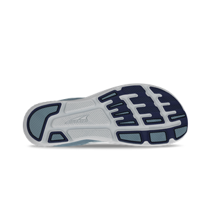 Close-up of a shoe sole with a brand logo on a white background