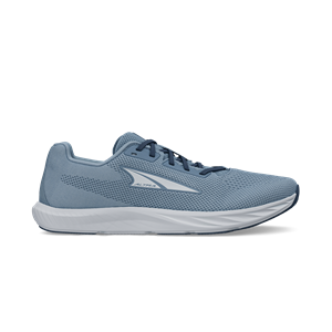 Blue running shoe on a white background
