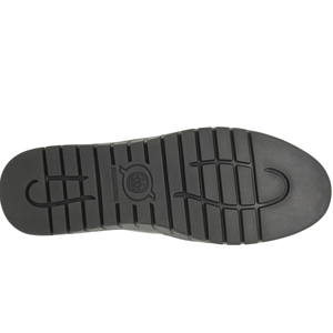 Black sole of a shoe on a white background