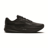 Women's black on black rocker style running shoe