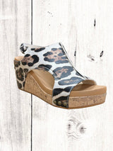 Corkys Carley Leopard Print Sandals