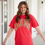 Lulu Mac Leopard Comfort Color Tee