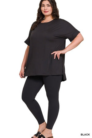 Round Neck Short Sleeve Pant Set