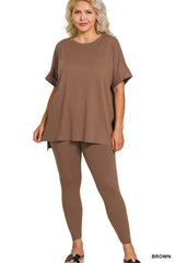 Round Neck Short Sleeve Pant Set