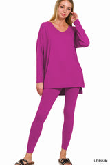 Zenana Microfiber Loungewear Set