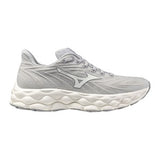 Gray running shoe on a white background