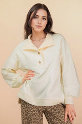 Very J Mineral Washed Knit Causal Top