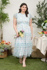 Blu Pepper Plus Floral Midi Dress