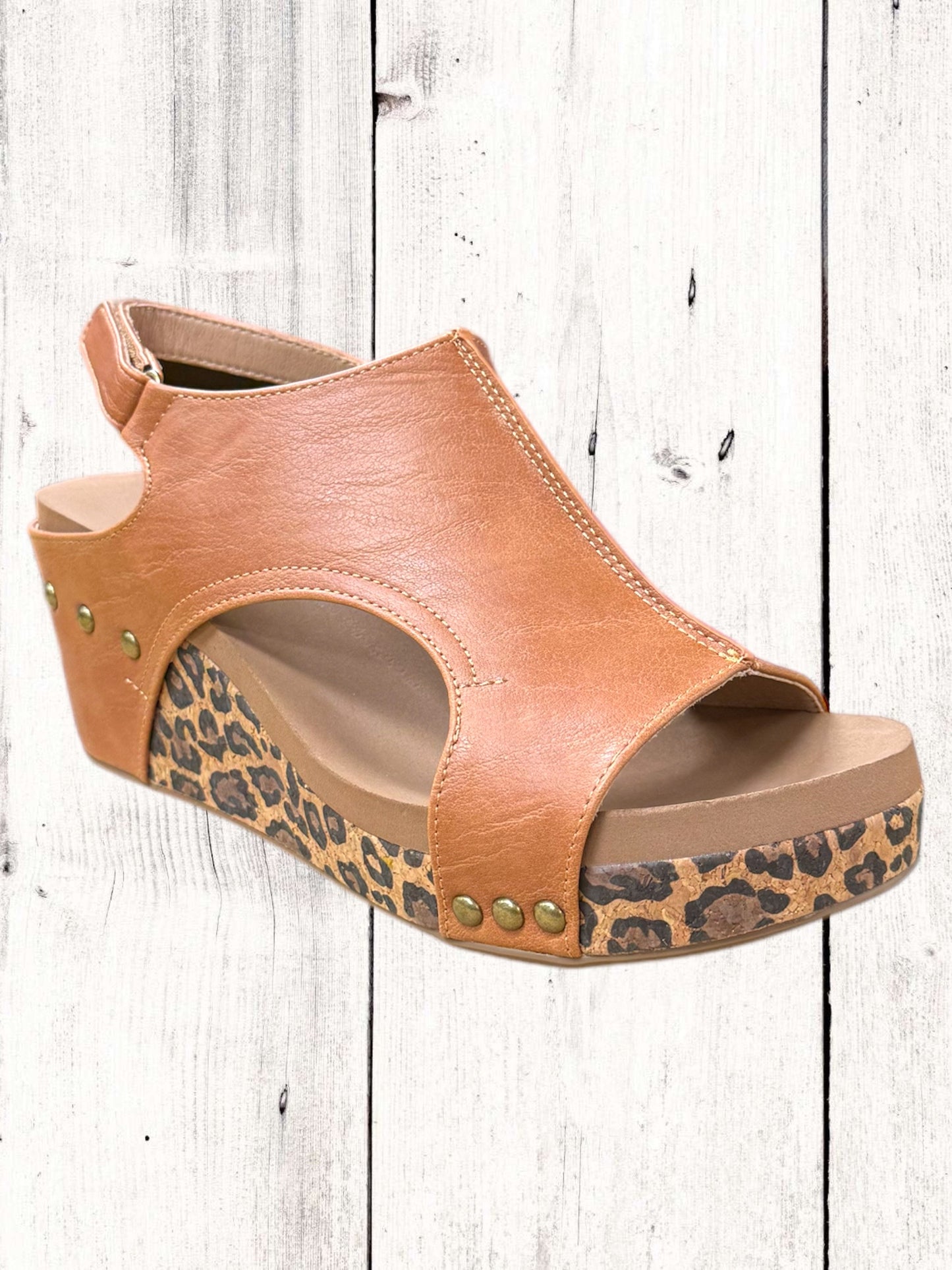 Corkys(*8) Carley Leopard Wedge