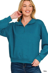 Scuba Half Zip Pullover Sweatshirt