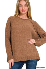 Chenille Raglan Sweater