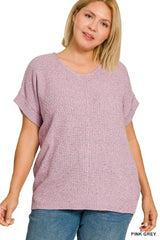 Zenana Plus Center Seam Top