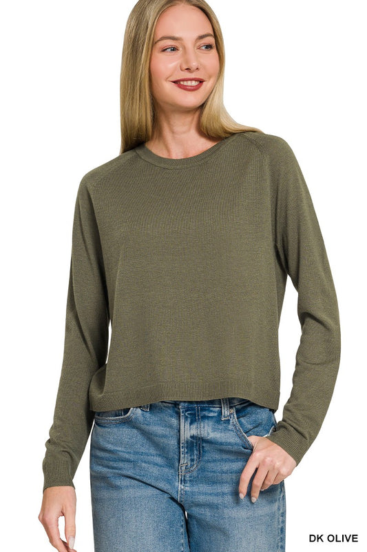 Zenana Lightweight Wool Blend Sweater