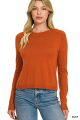 Zenana Lightweight Wool Blend Sweater