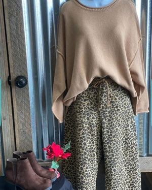 VERY J Drawstring Barrel Leg Pant