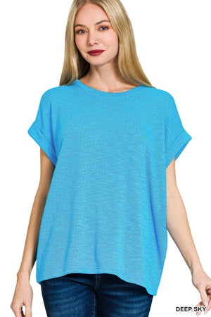 Short Sleeve Hacci Slub Tee