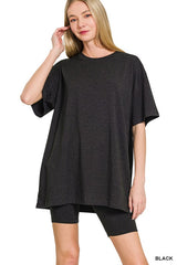 Round Neck Short Set
