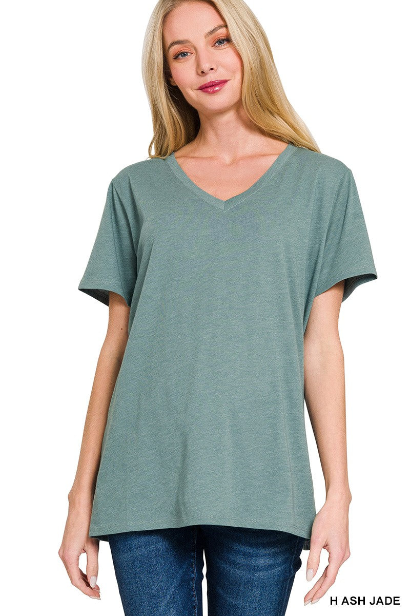 V-Neck Short Sleeve Top