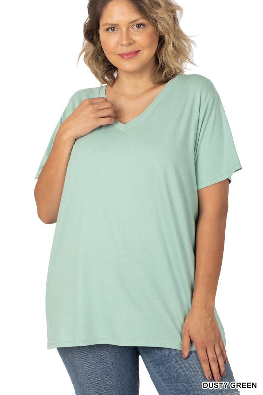 V-Neck Short Sleeve Top